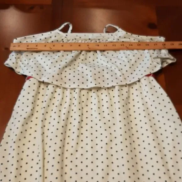 Charlotte Russe White with Black Polka-dot Mini Dress - Picture 4 of 5